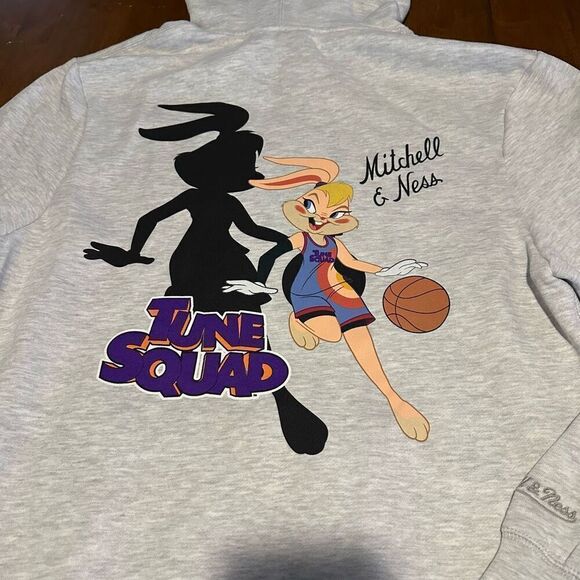 Mitchell & Ness X Space Jam A New Legacy Tune Squad Hoodie Gray Sweater Lola L - Picture 11 of 11